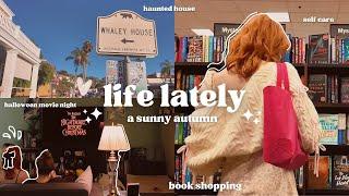 Autumn days in my life  Haunted house tour, cozy shopping, bookish vlog