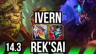 IVERN vs REK'SAI (JNG) | 2/0/9, 500+ games | KR Master | 14.3