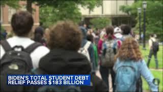 Biden's total student debt relief passes $183 billion