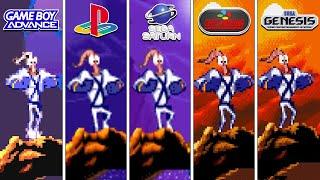 Earthworm Jim 2 (1995) GBA vs PS1 vs Sega Saturn vs SNES vs Sega Genesis (Which One is Better?)