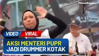 Aksi Menteri PUPR Basuki Hadimuljono Jadi Drummer Tantri Kotak Banjir Pujian, Netizen: Multitalenta!