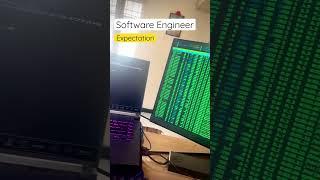 Software Engineer Expectation ‍vs Reality  #shorts #softwareengineer