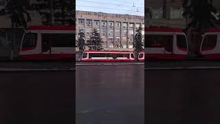 УКВЗ 71-623-03 СМЕ №5858+5862, маршрут СТ2. Перегон "Площадь Возрождения - Дворец спорта"