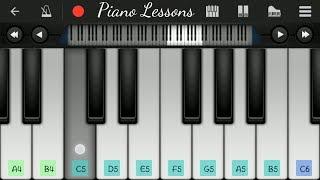 Twinkle Twinkle Little Star - Easy piano tutorial on mobile