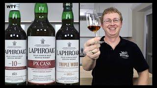 Laphroaig 10 Jahre Sherry Finish vs. Triple Wood vs. PX Cask 48 % Vol.