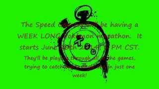 The Speed Gamers Pokemon June 2014 Marathon Promo