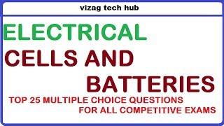 BATTERIES important multple choice questions