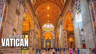 Vatican CityWalking Tour in St. Peter’s Basilica and St Peter’s Square【4K HDR】| 2024