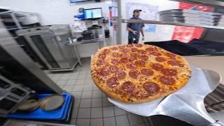 POV: Satisfying Domino's Pizza Slicing