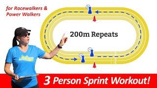 Speed training workout for walkers that you can do with your buddies