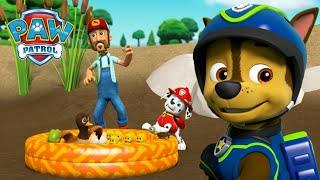 Marshall saves the duck pond and more animal rescues! - PAW Patrol UK Cartoons for Kids Compilation