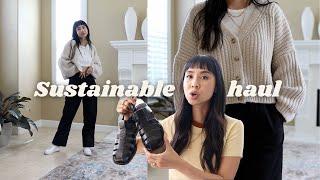 SUSTAINABLE & AFFORDABLE Try On Haul | Everlane, Oak and Fort, the Girlfriend Collective