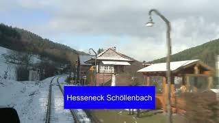  Führerstandsmitfahrt auf der Odenwaldbahn - Eberbach über Darmstadt nach Frankfurt am Main Hbf