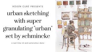 Urban Sketching with Super Granulating "Urban" Set by Schmincke