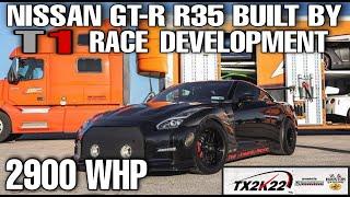 Billy's Nissan GTR built by T1 Race at TX2K22 Roll Race.| Dragy times from 60-229 mph & 100-368 km/h