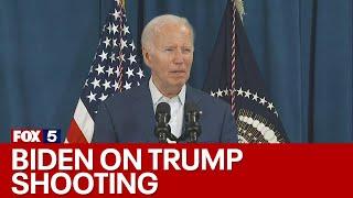 Biden addresses Trump rally deadly shooting | FOX 5 News