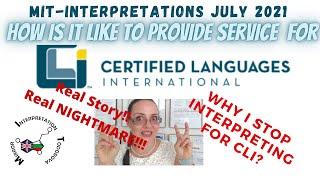 #CLI from the Interview to the Working experience? OPI for Certified Language International