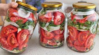 I've been preserving tomatoes this way for ten years! Delicious marinade everyone will love