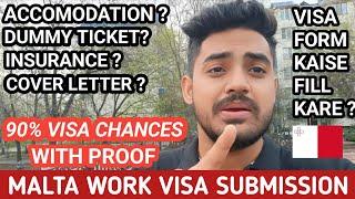 MALTA WORK VISA DOCUMENTS ? 90% VISA CHANCES ? MALTA WORK PERMIT 2024 || MALTA JOBS FOR INDIANS