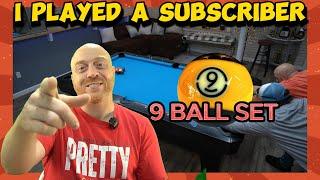 Can This SUBSCRIBER Beat Me?? 9 Ball Set - Race to 7
