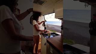 #vanlife #diycamper #morningroutine