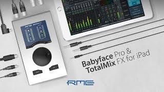 Babyface Pro Audio interface and TotalMix FX for iPad by RME Audio