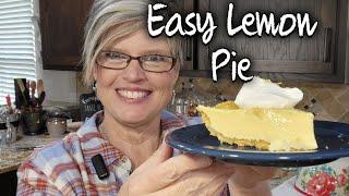 Easy Delicious Lemon Pie with Whipped Creme