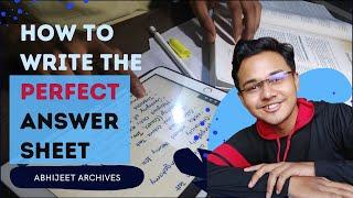 How to write the PERFECT ANSWER SHEET | Paper Presentation, Handwriting, Study | Topper Talks