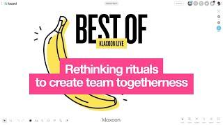 How team rituals can be transformed to help the team efficiency? | Best-of