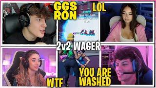 CLIX & SOMMERSET VS RONALDO & ANGIEY Settle BEEF In 2v2 Wagers For $1000! (Fortnite Funny Moments)