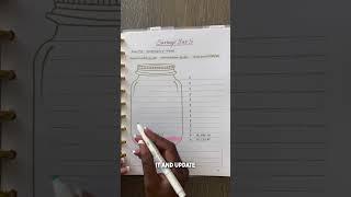 How I Use My Savings Chart in my Budget Planner #budgetplanner