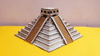Chichen Itza model making | Miniature Chichen Itza pyramid | Mayan Pyramid model for school project
