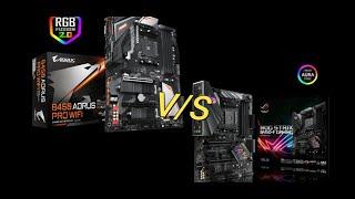 AORUS B450 PRO WIFI VS ROG STRIX B450-F GAMING