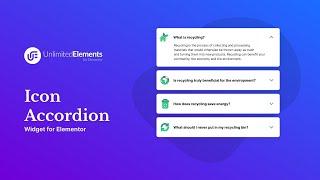 Icon Accordion Widget for Elementor