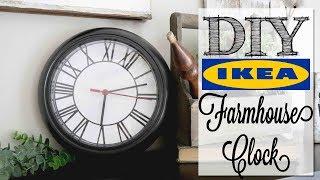 DIY Modern Farmhouse Clock | IKEA Hack