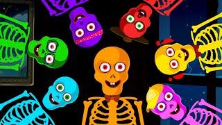 Skeletons Finger Family + Spooky Scary Kids Songs | Halloween Song