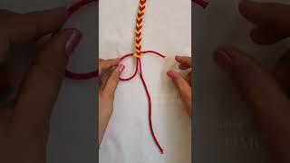 Macrame Bracelet / DIY Easy Bracelet Making / Macrame Craft /How to make band #shorts #youtubeshorts