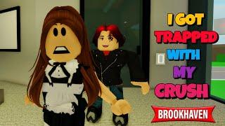 I GOT TRAPPED WITH MY CRUSH!! | BROOKHAVEN STORY | CoxoSparkle (VOICED)