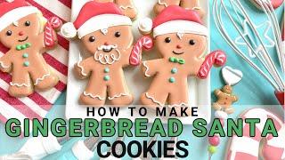 How to Make Gingerbread Santa Cookies