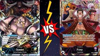 One Piece Card Game: B/Y Queen vs Foxy [OP-07]