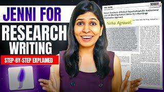 HOW TO USE AI TOOL JENNI FOR RESEARCH PAPER WRITING| Step-by-step process explained 