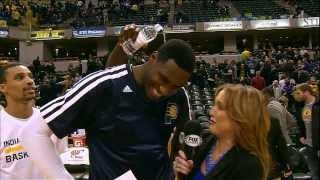 Ian Mahinmi Gets a Videobomb Shower!