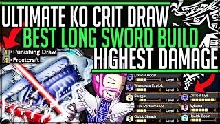 New Best Long Sword Build - Ultimate Punishing Knockout Iai Slash - Monster Hunter World Iceborne!