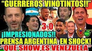 PRENSA ARGENTINA ENCANTADA con VENEZUELA vs JAMAICA 3-0! GOLEADA BRUTAL! "A CUARTOS, SHOW VZLA!"