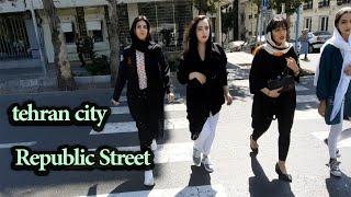 تهران خیابان جمهوری tehran city tour 2021 Tehran Street Republic