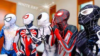 PRO 6 SPIDER-MAN & SPIDER-GIRL || New White Color SuperHero Suit So Good ( Comedy Action Video )