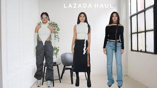 Lazada Try-on Haul (best jeans, affordable clothing, & bags)