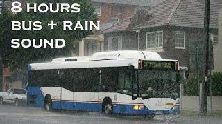 8 hours sound of driving bus with rain - Ambient Sounds for Deep Sleeping