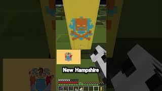 I Made Every State USA Flag in Minecraft Survival  #minecraft #survival #foundinmn