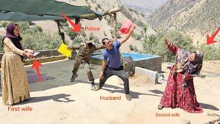 Summons from the court to the husband due to the second wife's complaint and the husband's anger..
